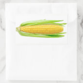 Suiker van maïs rechthoekige sticker (Tas)