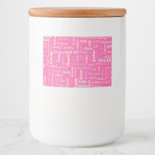 Suiker Voedselcontainer Etiket