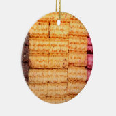 Suiker Wafer Cookies Keramisch Ornament (Rechts)