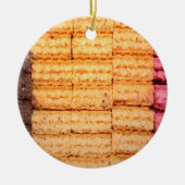Suiker Wafer Cookies Keramisch Ornament (Voorkant)