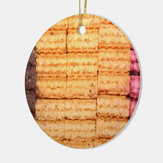 Suiker Wafer Cookies Keramisch Ornament (Links)