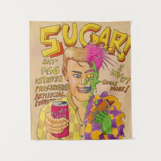 Suiker! Wandkleed (Voorkant)