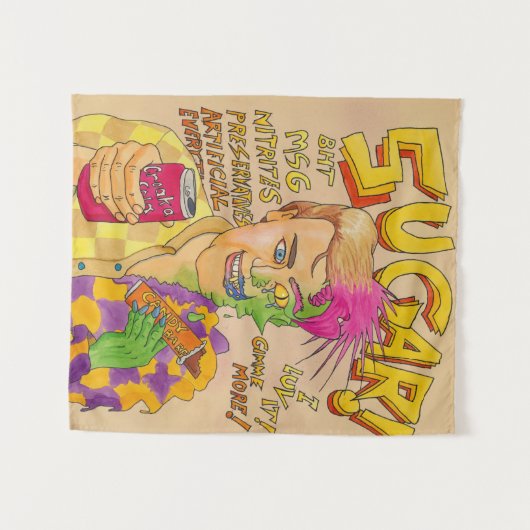 Suiker! Wandkleed (Voorkant (horizontaal))