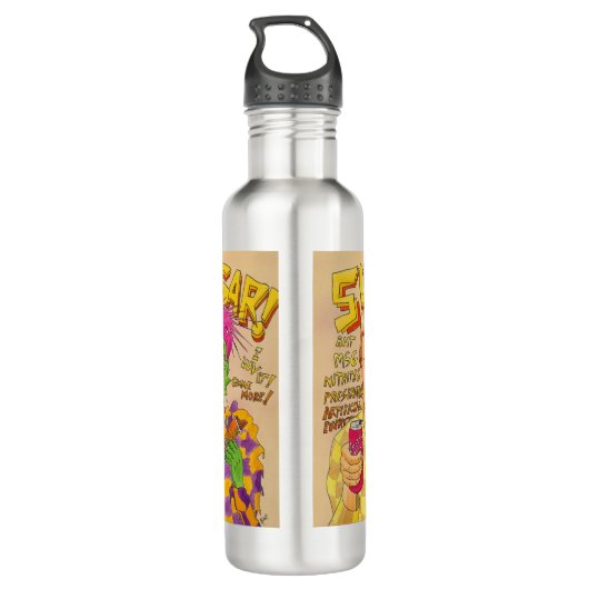 Suiker! Waterfles (Achterkant)