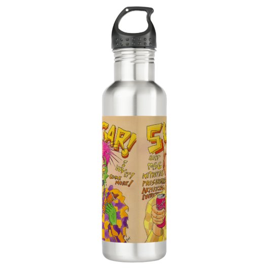 Suiker! Waterfles (Voorkant)