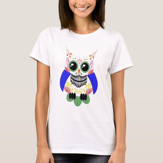 Suiker Witte meerwandige kieuwen T-shirt (Voorkant)