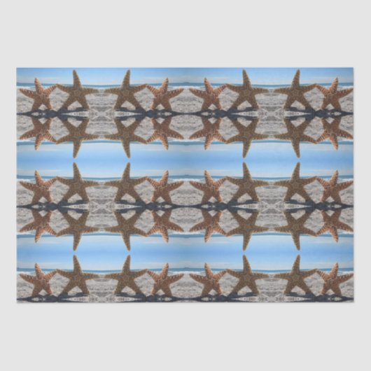 Suiker Zeester op het strand Weefselpapier Tissuepapier (Voorkant)