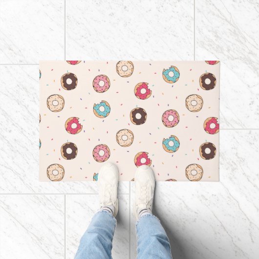 Suiker zoet donut patroon deurmat (Binnen)