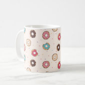 Suiker zoet donut patroon koffiemok (Voorkant links)