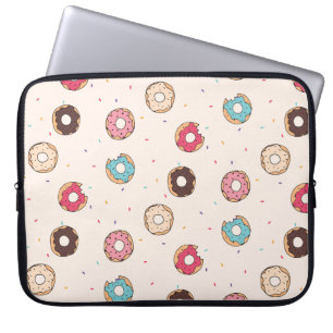 Suiker zoet donut patroon laptop sleeve