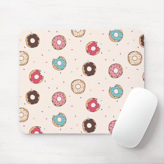 Suiker zoet donut patroon muismat (Met muis)