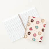 Suiker zoet donut patroon notitieboek (Binnen)