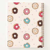 Suiker zoet donut patroon notitieboek (Achterkant)