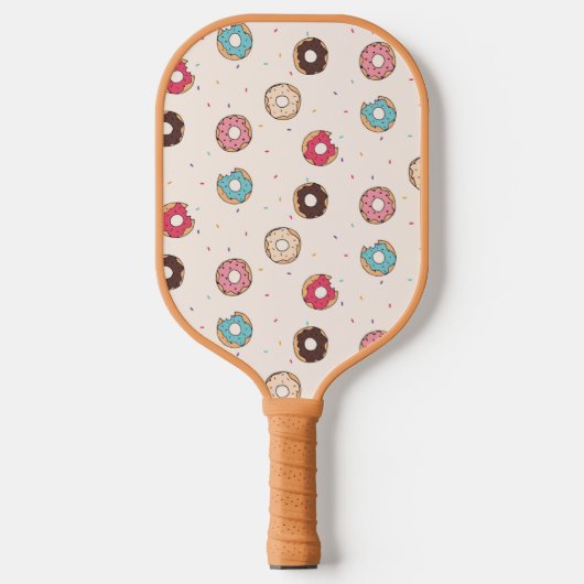 Suiker zoet donut patroon pickleball paddle (Voorkant)