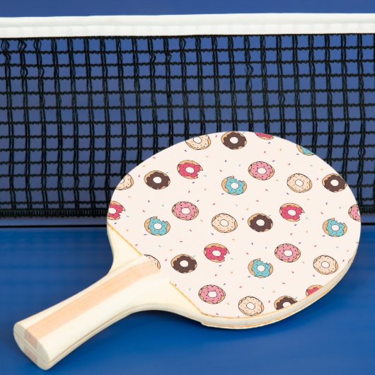 Suiker zoet donut patroon tafeltennisbatje (Insitu)
