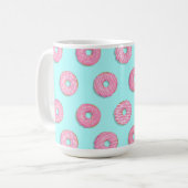 Suiker Zoet Roze Geglazuurde Donuts Koffiemok (Voorkant links)