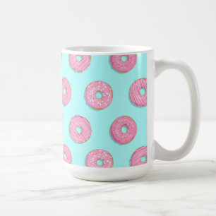 Suiker Zoet Roze Geglazuurde Donuts Koffiemok