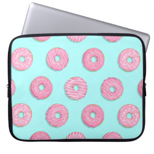 Suiker Zoet Roze Geglazuurde Donuts Laptop Sleeve
