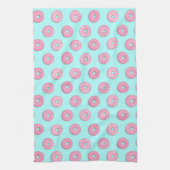 Suiker Zoet Roze Geglazuurde Donuts Theedoek (Verticaal)