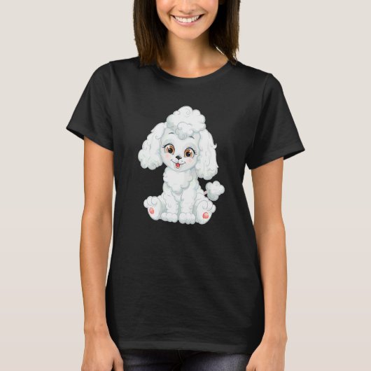 Suiker Zoete Poodle T-shirt (Voorkant)