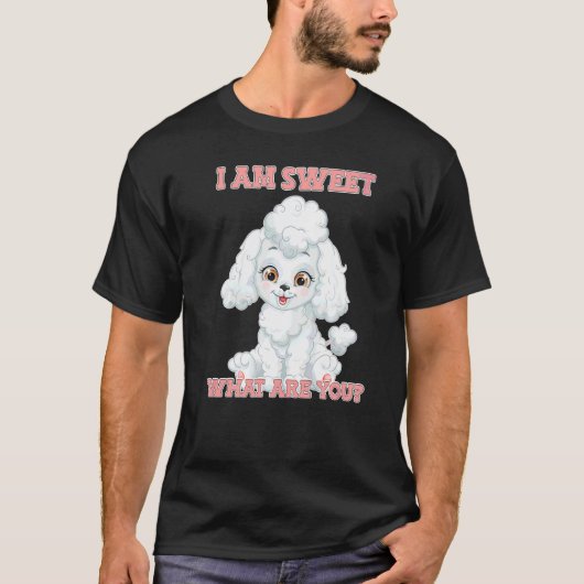 Suiker Zoete Poodle T-shirt (Voorkant)