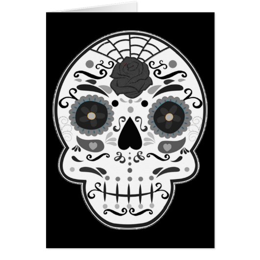 Suiker zwarte en witte trouwerekkaart (Voorkant)