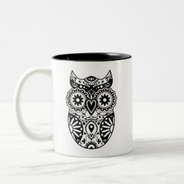 Suiker: zwarte kieuwen en wit tweekleurige koffiemok