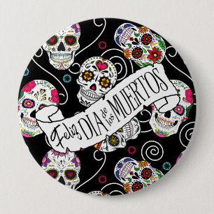Suikerbolletjes en zwembroeken, zwart, D725 Ronde Button 4,0 Cm