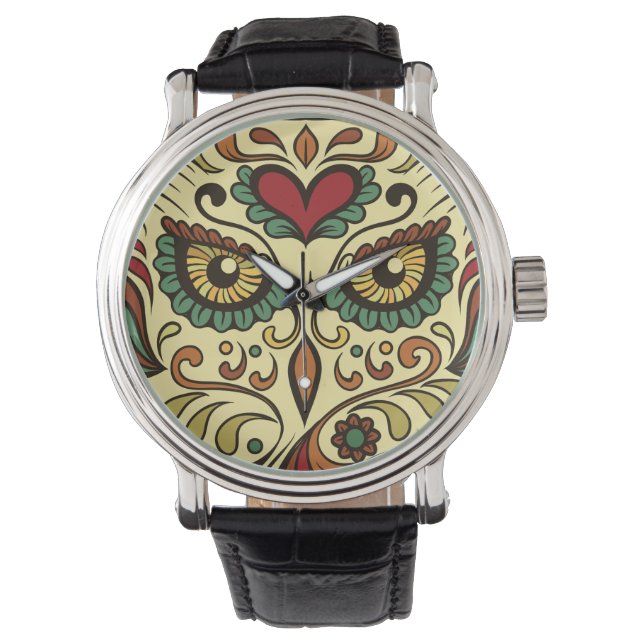 Suikerboomkor - ontwerp van het Tattoo Horloge (Voorkant)