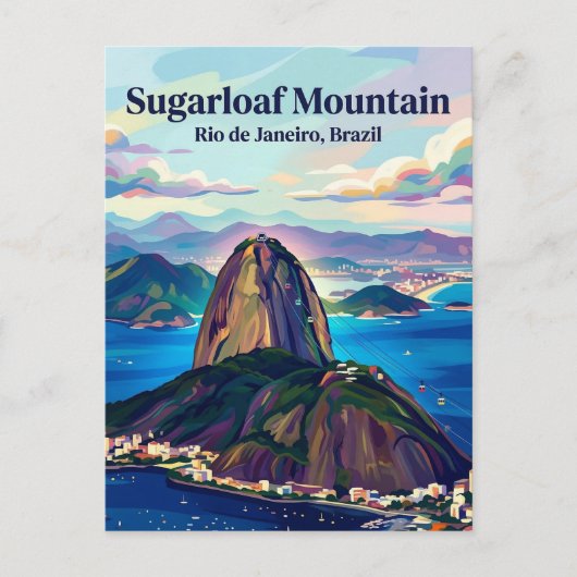 Suikerbroodberg Brazilië Briefkaart (Voorkant)
