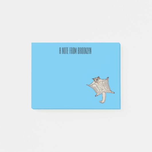 Suikerbuidelier cartoon illustratie post-it® notes (Voorkant)
