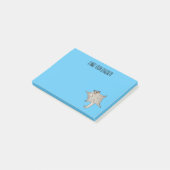 Suikerbuidelier cartoon illustratie post-it® notes (Schuin)
