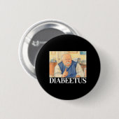 Suikercrash Baard Diabetes Bewustzijn Geschenk Ronde Button 5,7 Cm (Voorkant /achterkant)