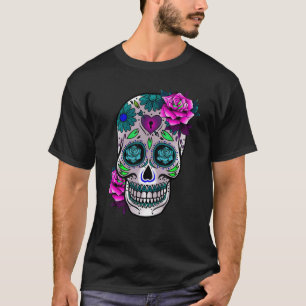 Suikerdag van de dode Mannen Vrouwen Kind Dia de l T-shirt