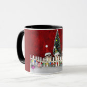 Suikereekhoorn Kerstmis Mok (Voorkant links)