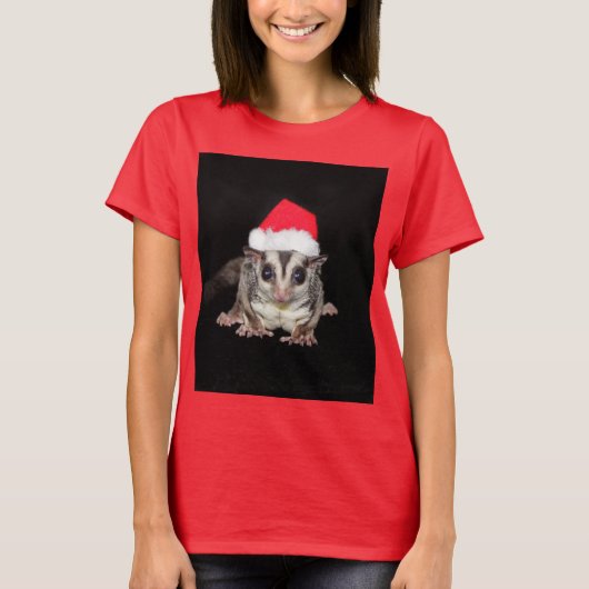 Suikereekhoorn Kerstmis T-shirt (Voorkant)