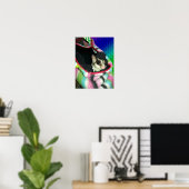 Suikereekhoorn met hoed Klein Poster (Thuiskantoor)