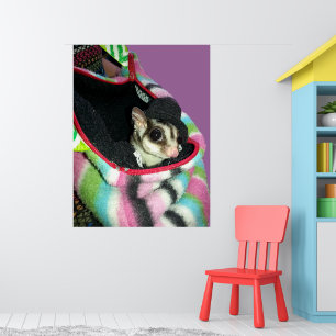 Suikereekhoorn met hoed poster