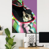 Suikereekhoorn met hoed poster (Thuiskantoor)