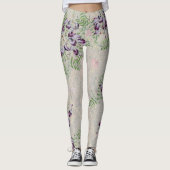  suikererwten bloemen over de Leggings (Voorkant)
