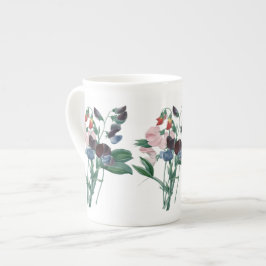 Suikererwten door Redoute Botanical Bone China Mok
