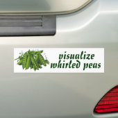  suikererwten, gezonde voedingsgroenten bumpersticker (Op auto)