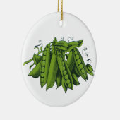  suikererwten, gezonde voedingsgroenten keramisch ornament (Rechts)
