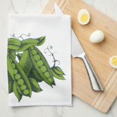  suikererwten, gezonde voedingsgroenten theedoek (Quarter Fold)