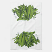  suikererwten, gezonde voedingsgroenten theedoek (Verticaal)