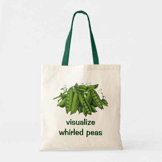  suikererwten, gezonde voedingsgroenten tote bag (Voorkant)