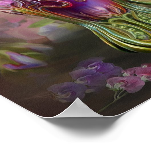 Suikererwten in Poster met snoepgoedvloed/afdruk (Hoek)