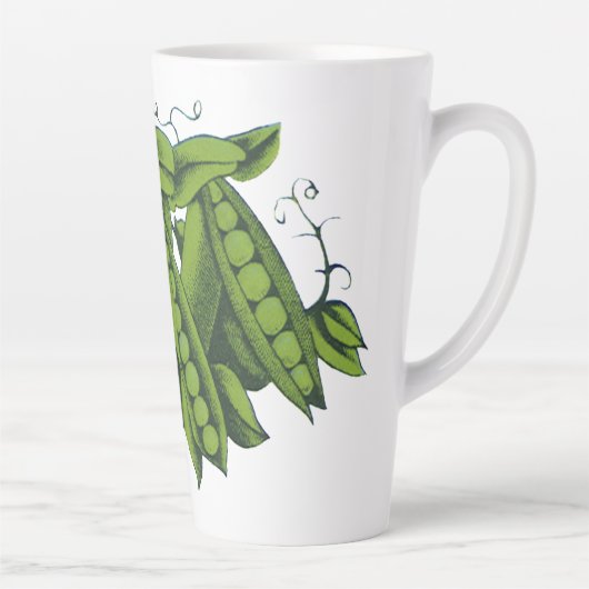  suikererwten, levensmiddelen, gezonde groenten latte mok (Rechts)