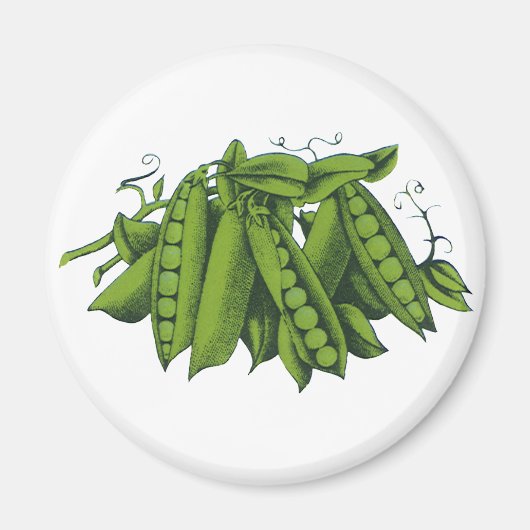  suikererwten, levensmiddelen, gezonde groenten magneet (Voorkant)