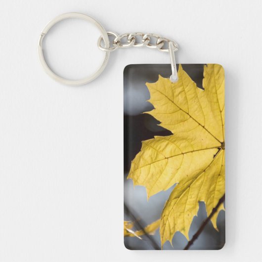 Suikeresdoorn, herfst sleutelhanger (Voorkant)